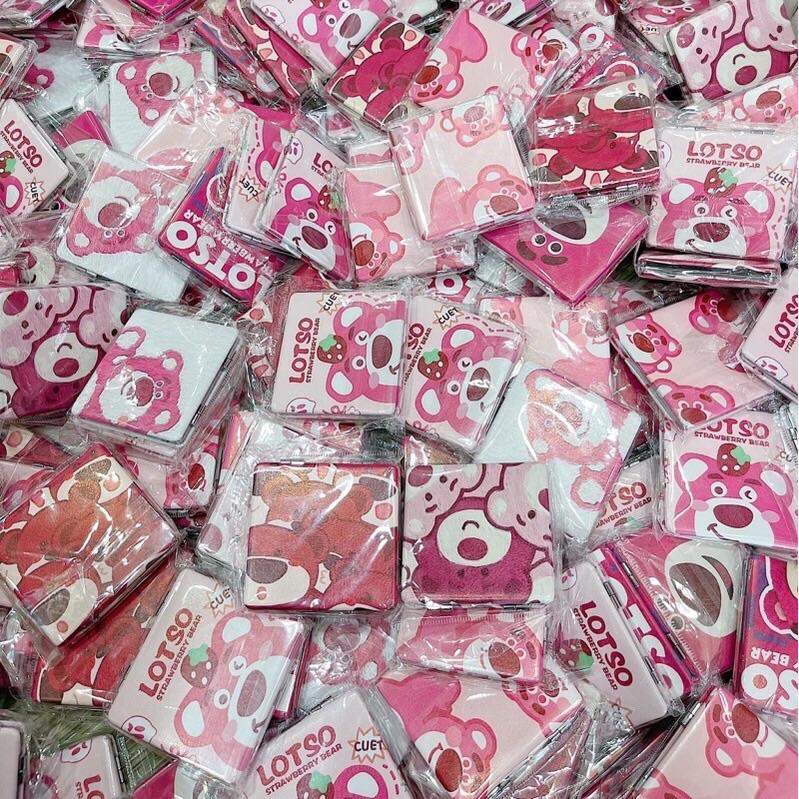 GƯƠNG MINI 2 MẶT GẤU DÂU LOTSO