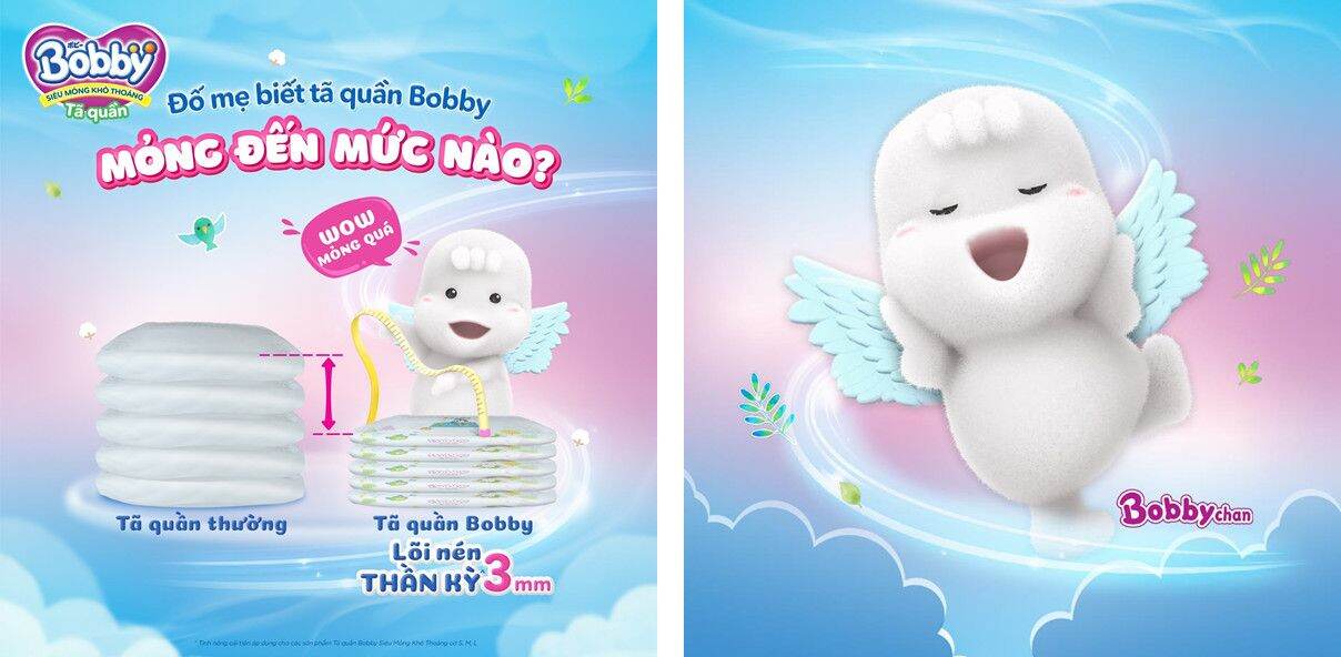 Tã /Bỉm Bobby Dán Super Jumbo XXL56 miếng mới