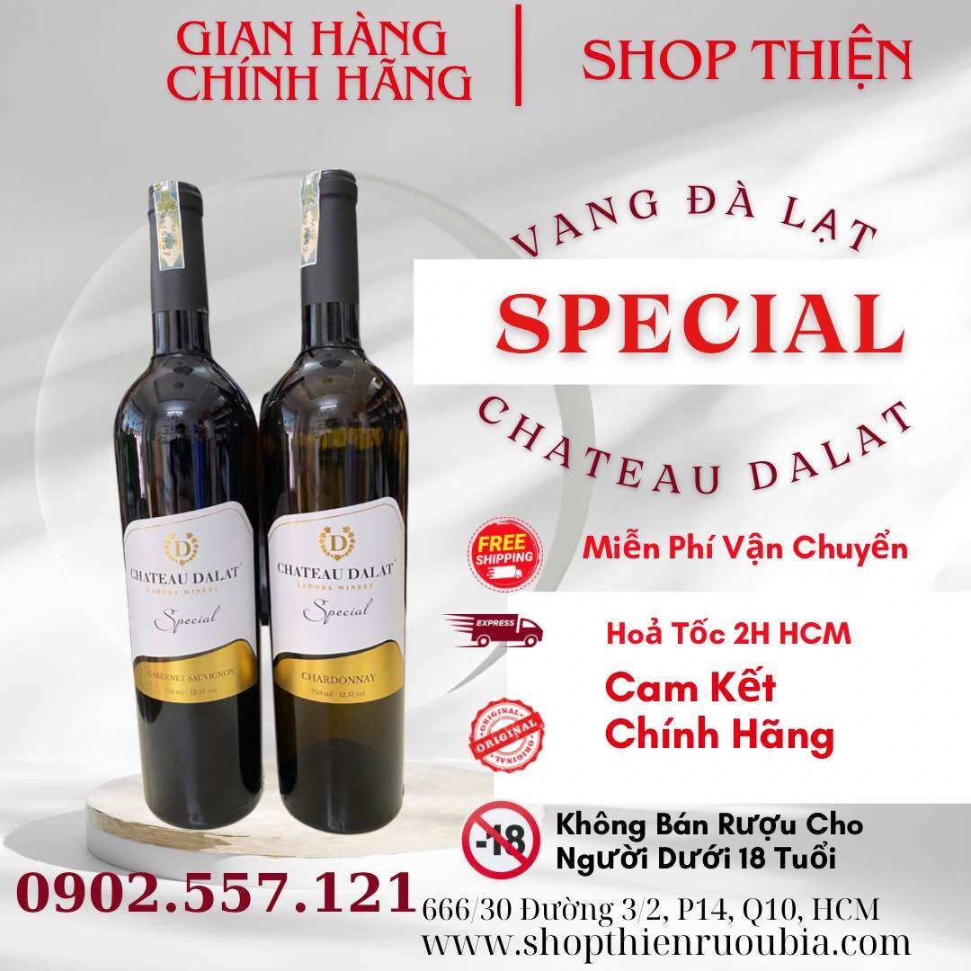 Vang Đà Lạt CHATEAU DALAT SPECIAL Wine 12% 750ml