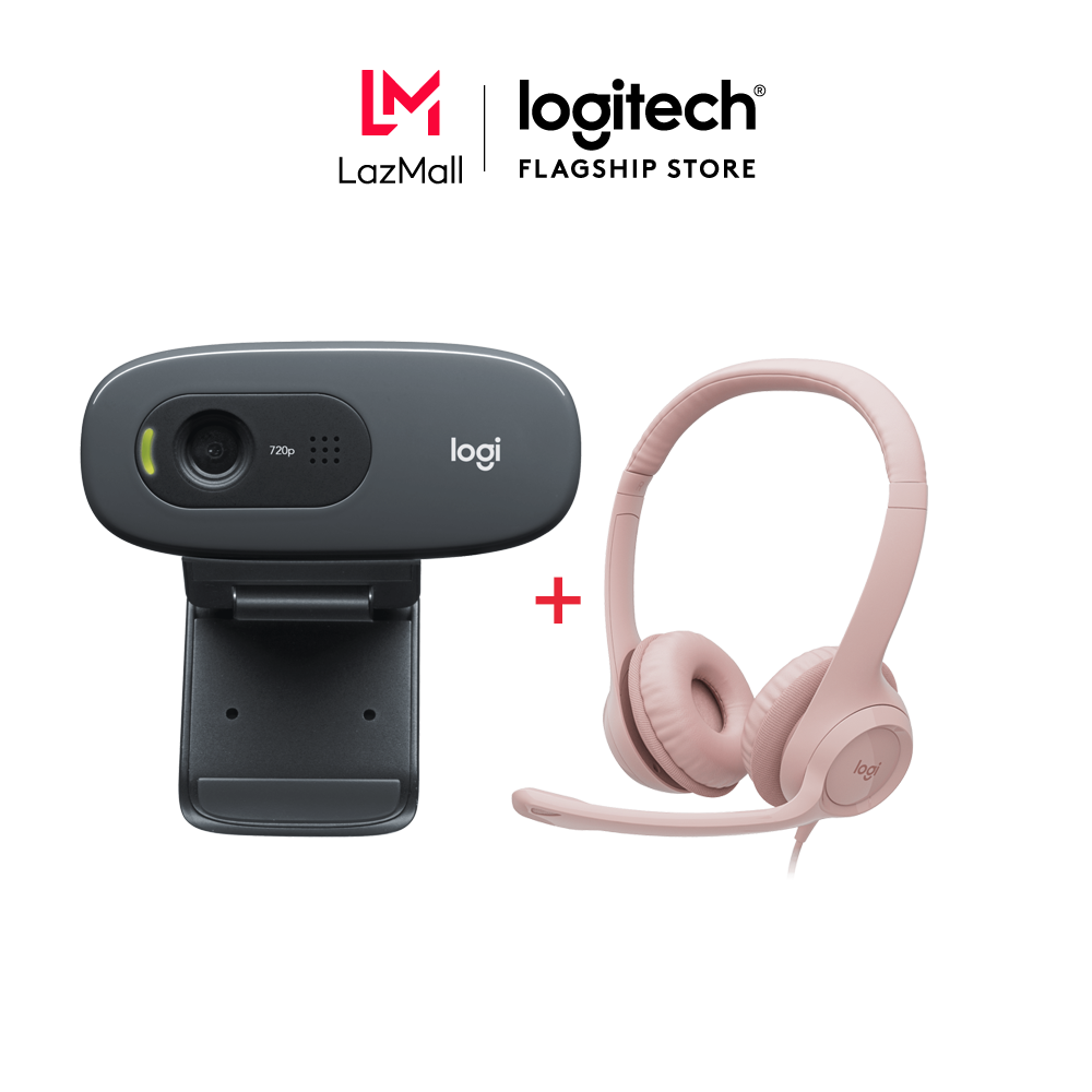Combo Webcam Logitech C270 & Tai nghe Logitech H390