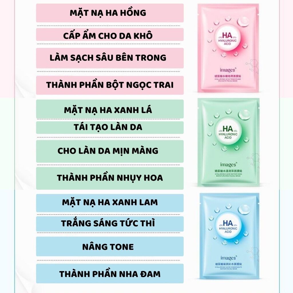 MẶT NẠ HA CUNG CẤP NƯỚC, DƯỠNG ẨM, TRẮNG DA,