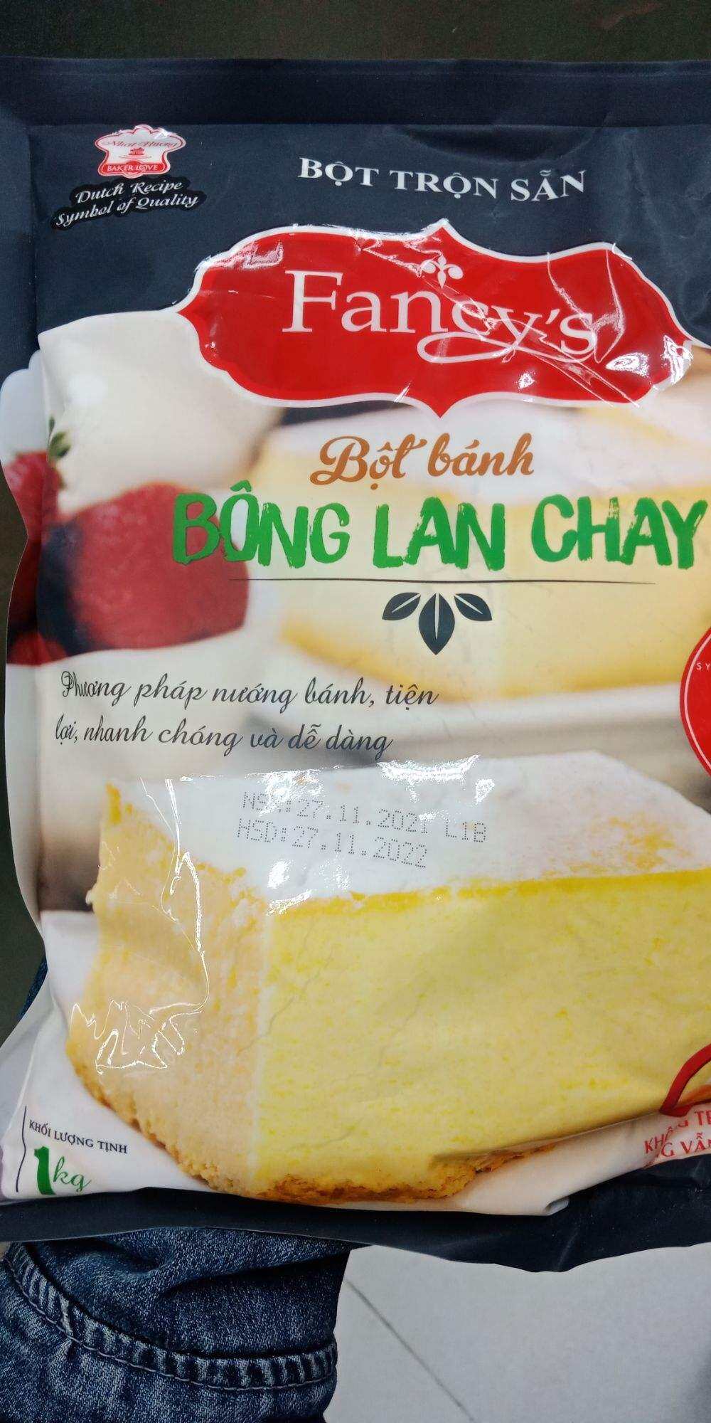 Bột bánh bông lan chay 1 KG Fancy's