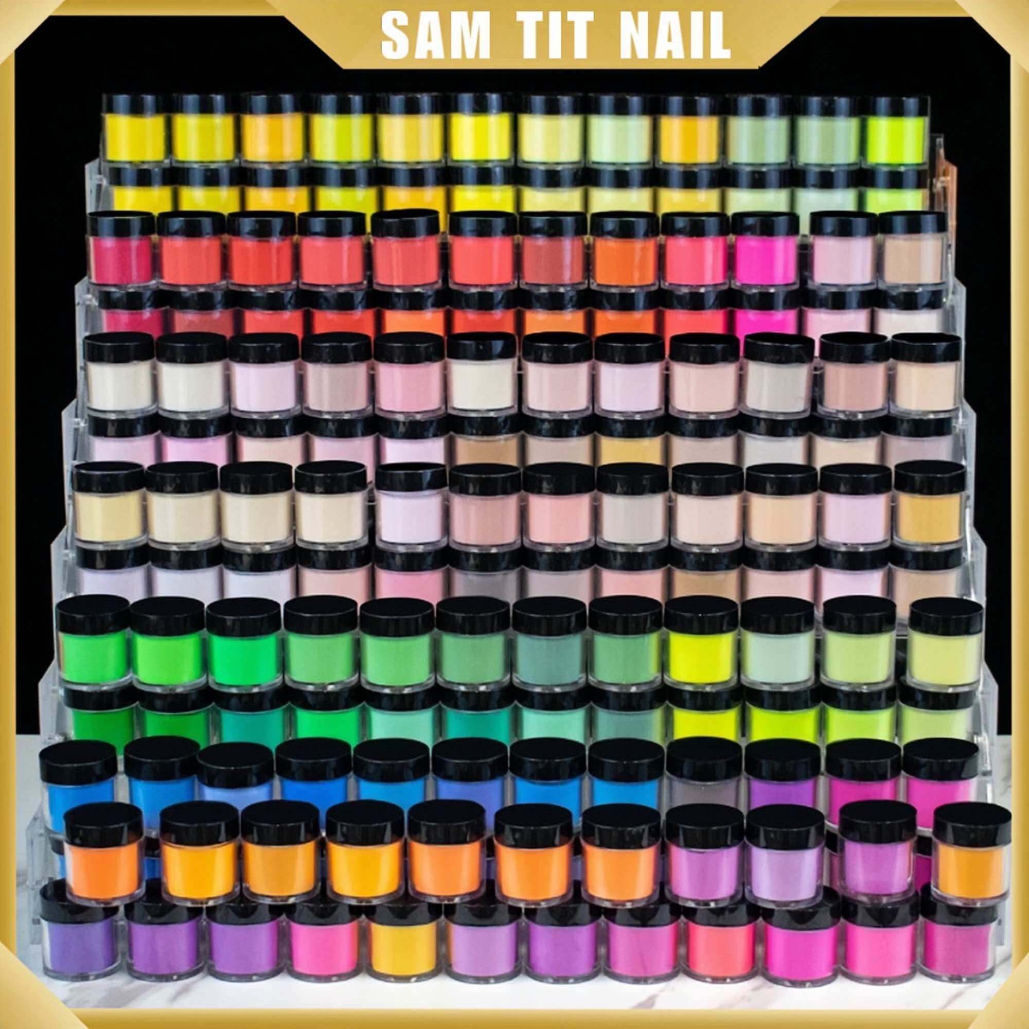 Bột đắp móng mỹ dẻo 5in1 , nắn hoa, bột nhúng, ombre, mable