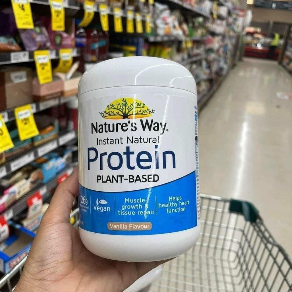Bột uống cung cấp protein thực vật nature's way protein 375g vị vani