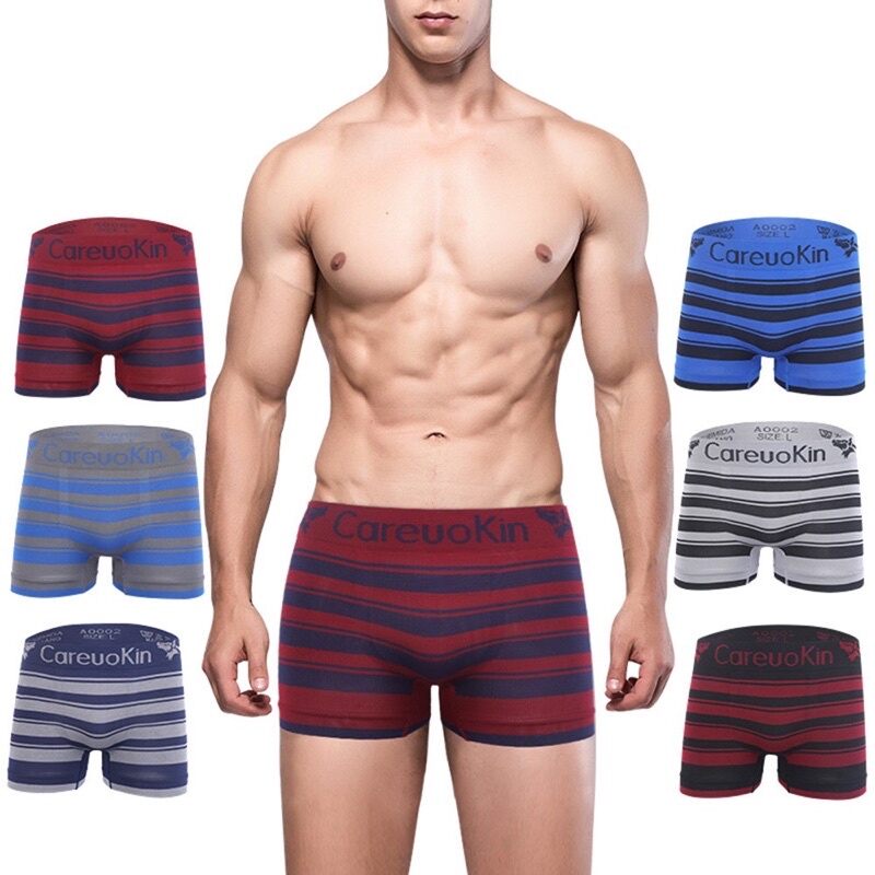 Quần lót nam boxer dệt kim size L màu xanh