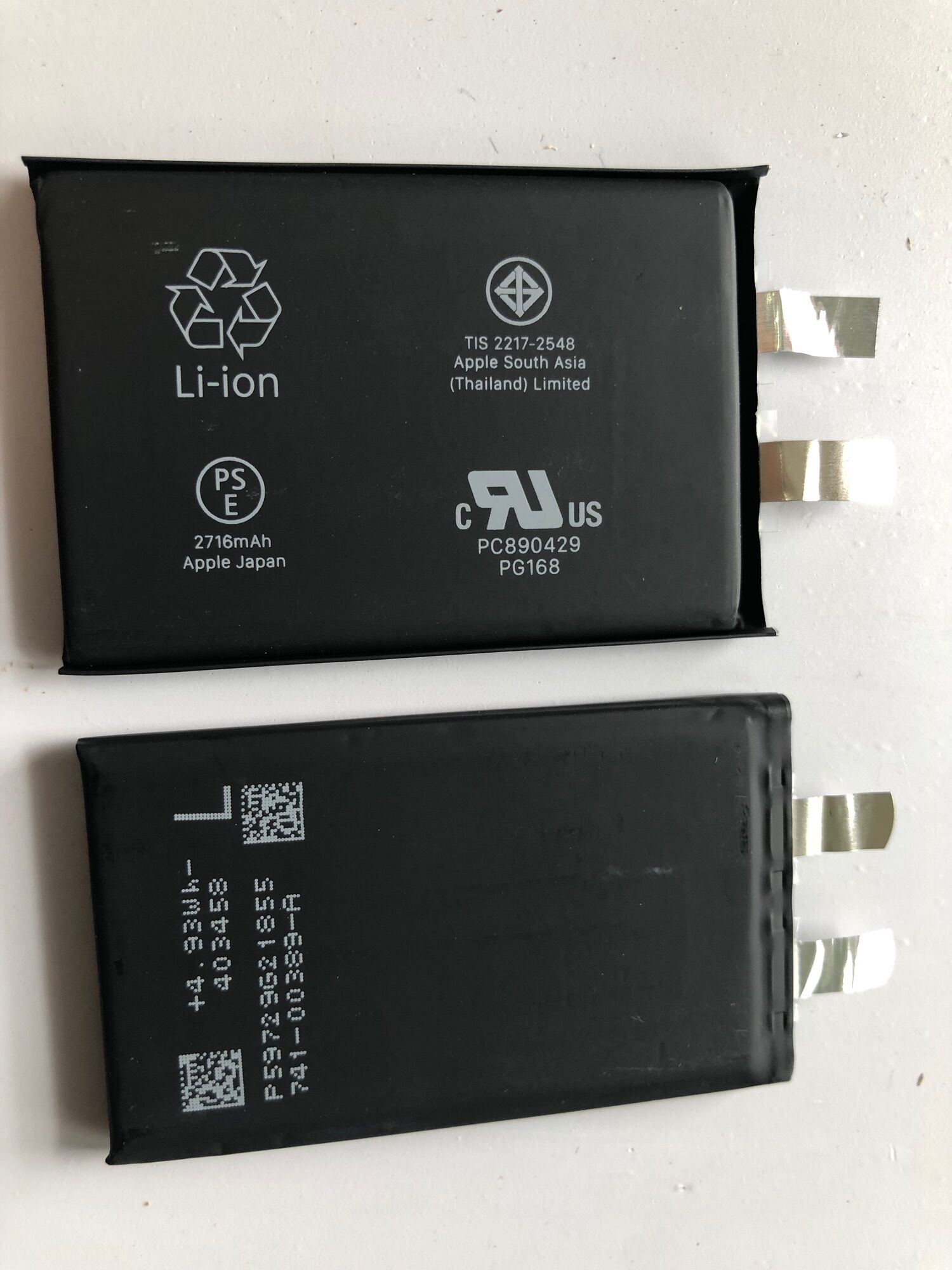 Cell pin iphone x zin hãng 2716mah apple thái lan và apple japan