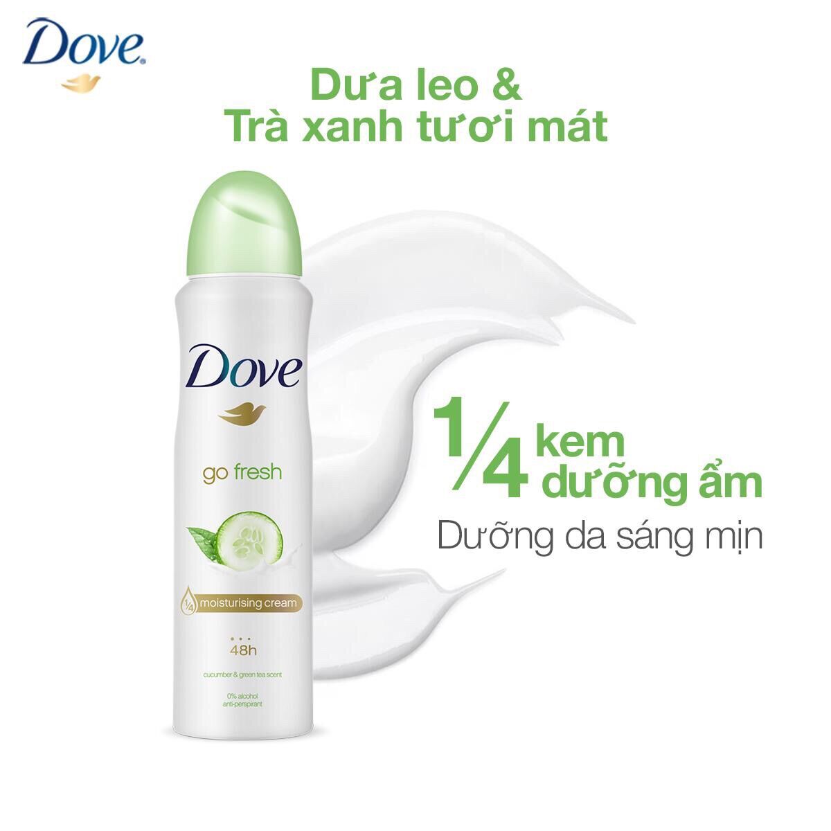 Xịt Ngăn Mùi Dove Giúp Da Sáng Mịn 150ml