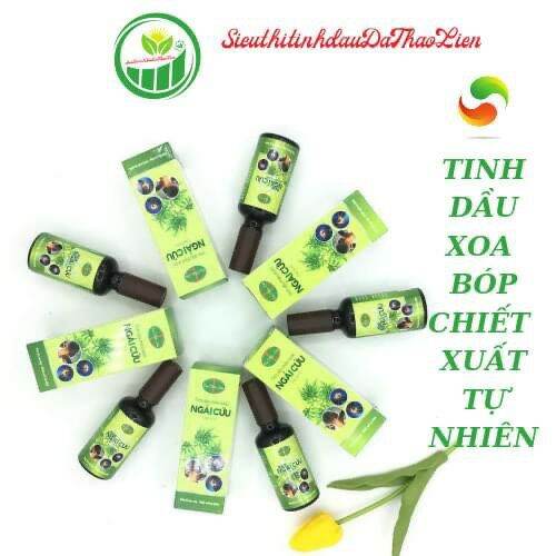 tinh dầu xoa bóp ngải cứu dạ thảo liên(mua 2 tặng 1 con lăn)