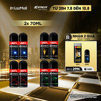 [ Tặng thêm 40% dung tích ] Combo 2 Lăn khử mùi X-Men For Boss Intense 70ml/chai - Hương nước hoa châu Âu