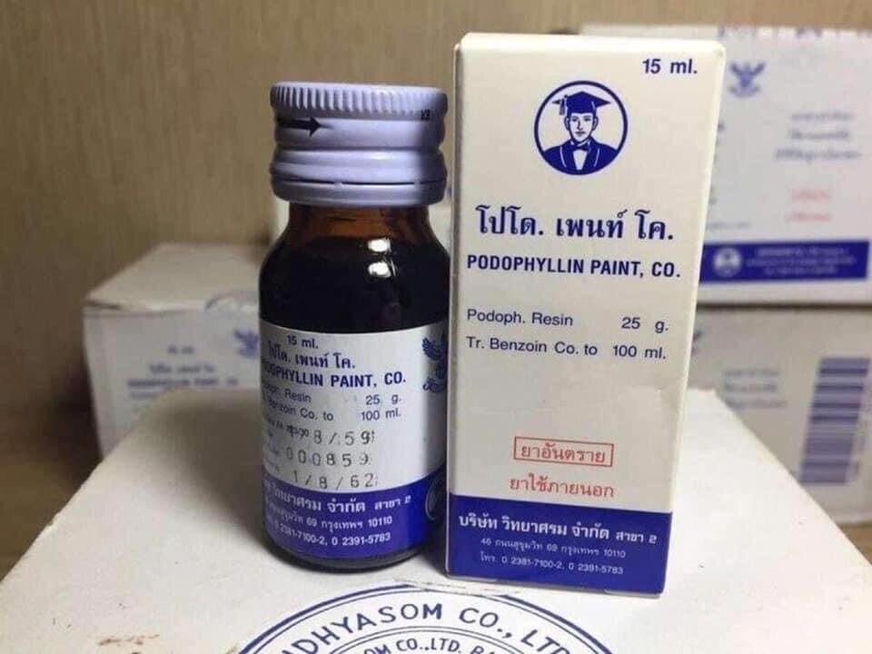 [HCM]Podophylllin 25% thái lan lọ 15ml chuẩn thái