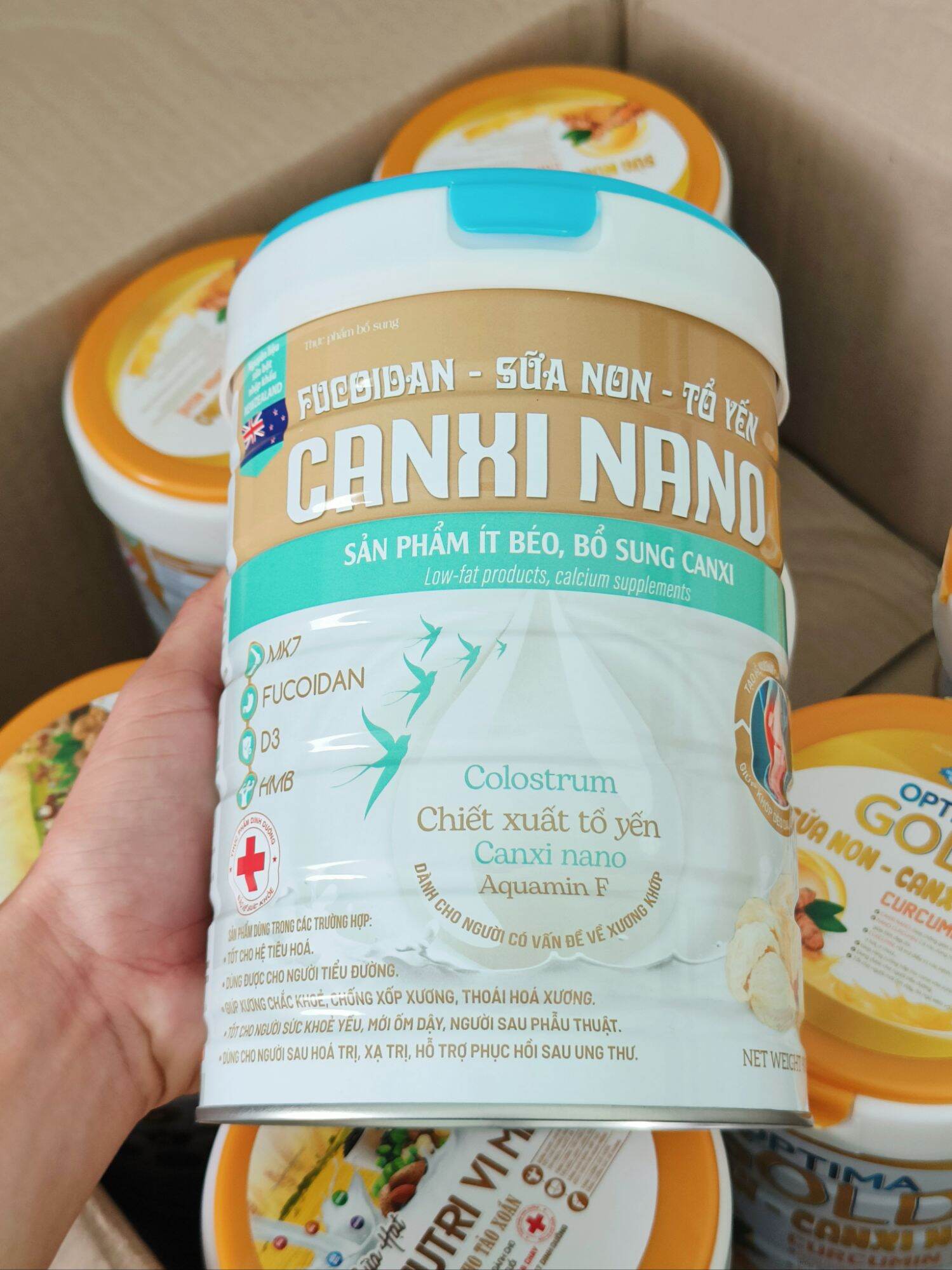 Sữa non tổ yến CANXI NANO 900g dành cho người có vấn đề xương khớp
