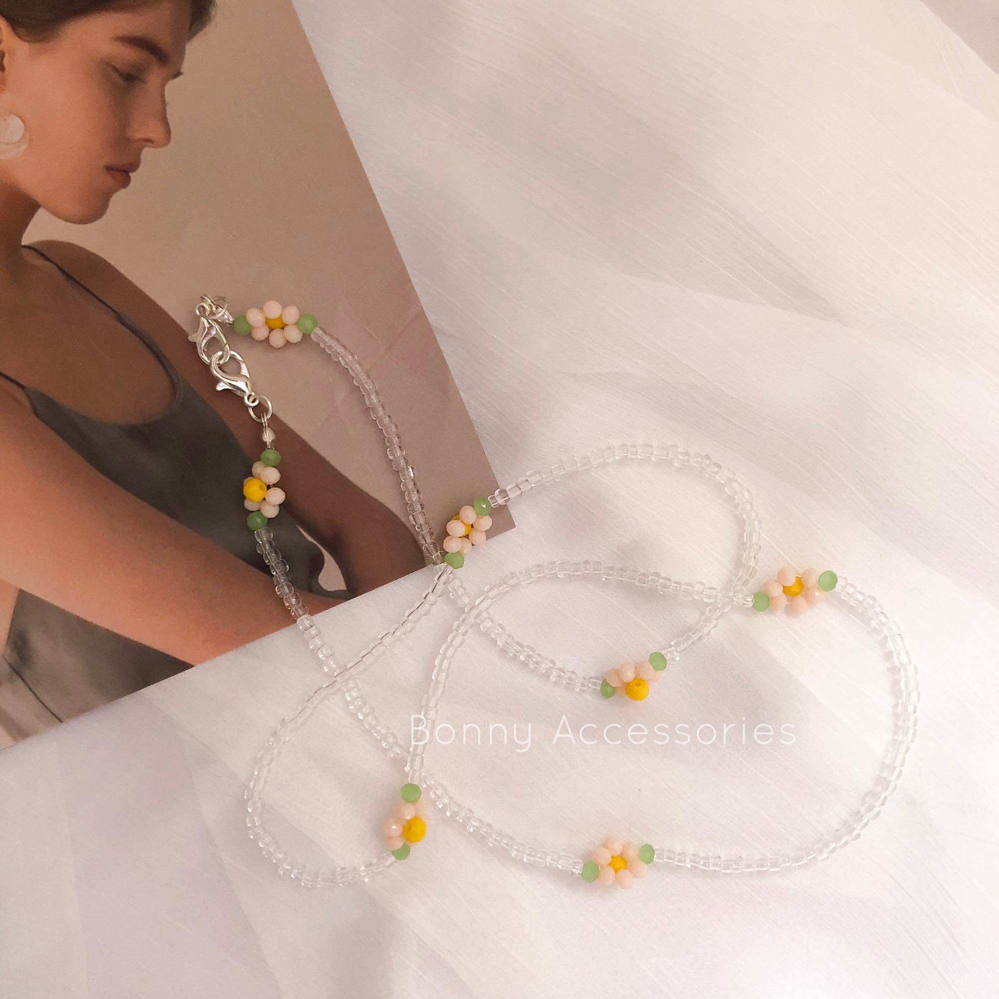 Dây Đeo Eo Bụng Handmade Hạt Cườm Nhiều Màu Thời Trang