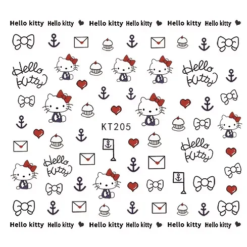 Miếng Dán Móng Tay Hình Hello Kitty Loại 1 Cho Bé