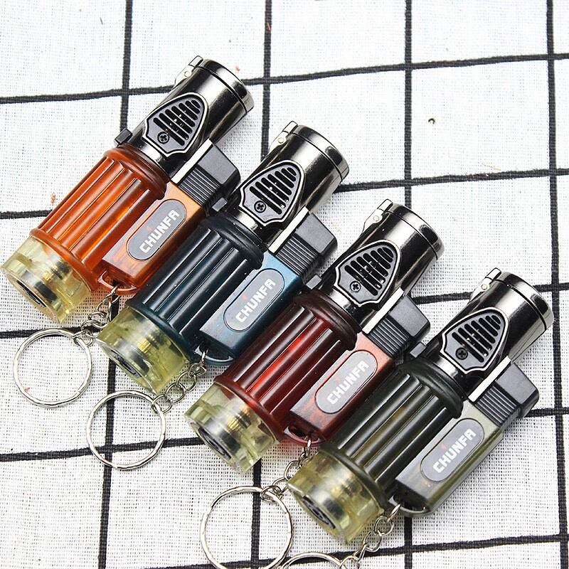 bật lửa khò 1 tia móc treo chìa khoá ( nhiều màu)