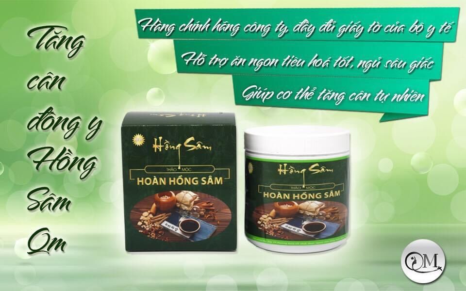 TĂNG CÂN HOÀN HỒNG SÂM QM