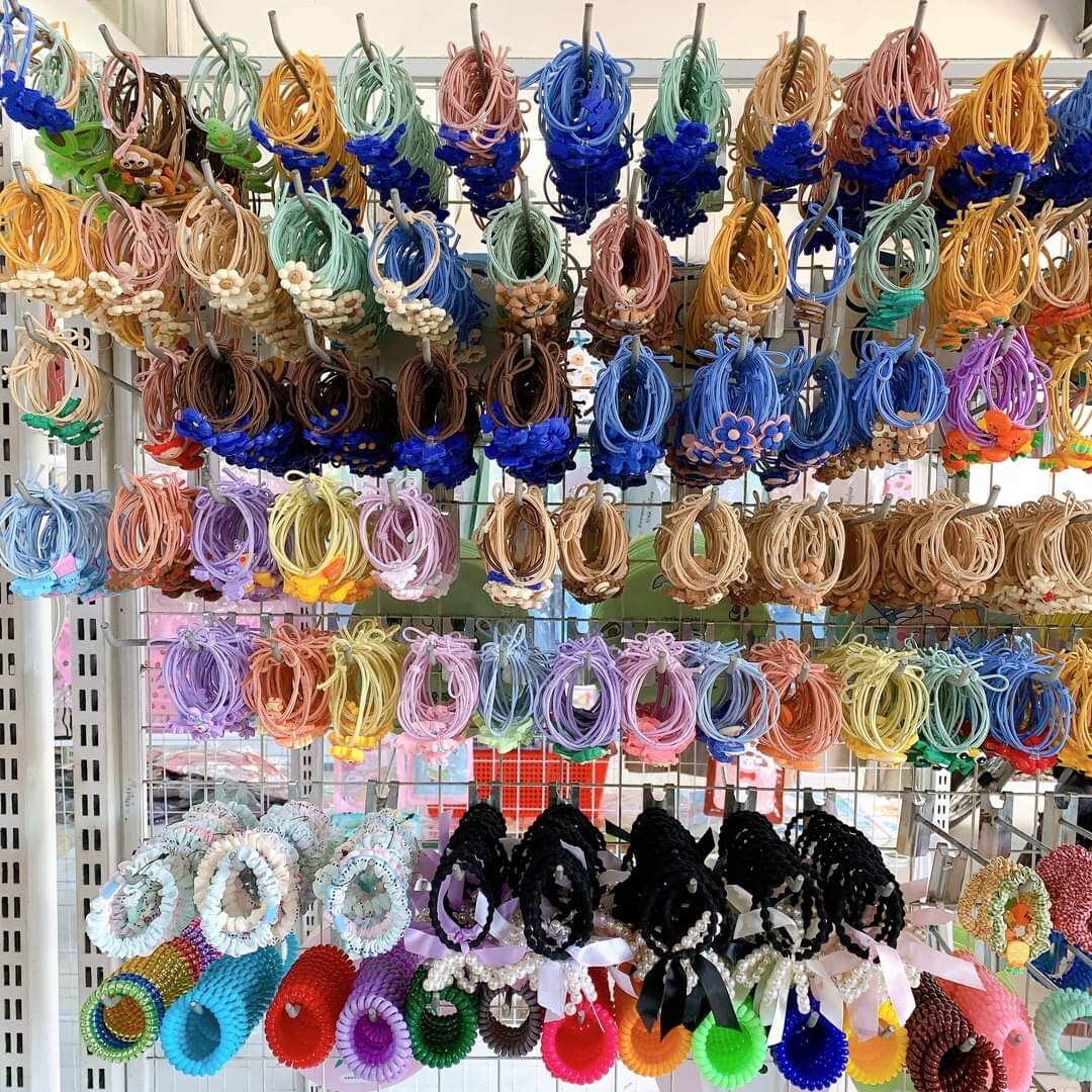 Dây Cột Tóc Gắn Charm Phong Cách Hàn Quốc