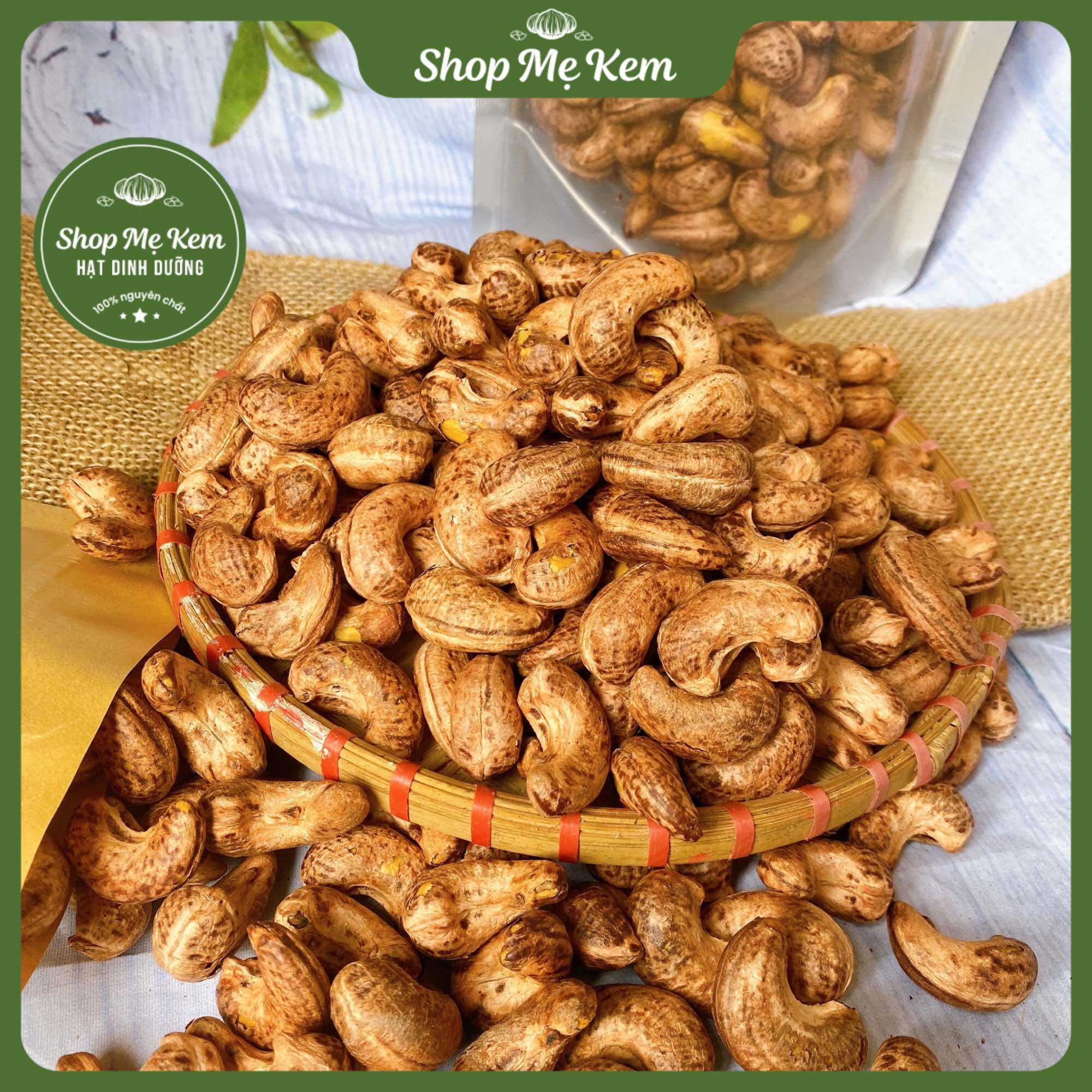 500G Hạt điều nguyên lụa rang muối Bình Phước Size A