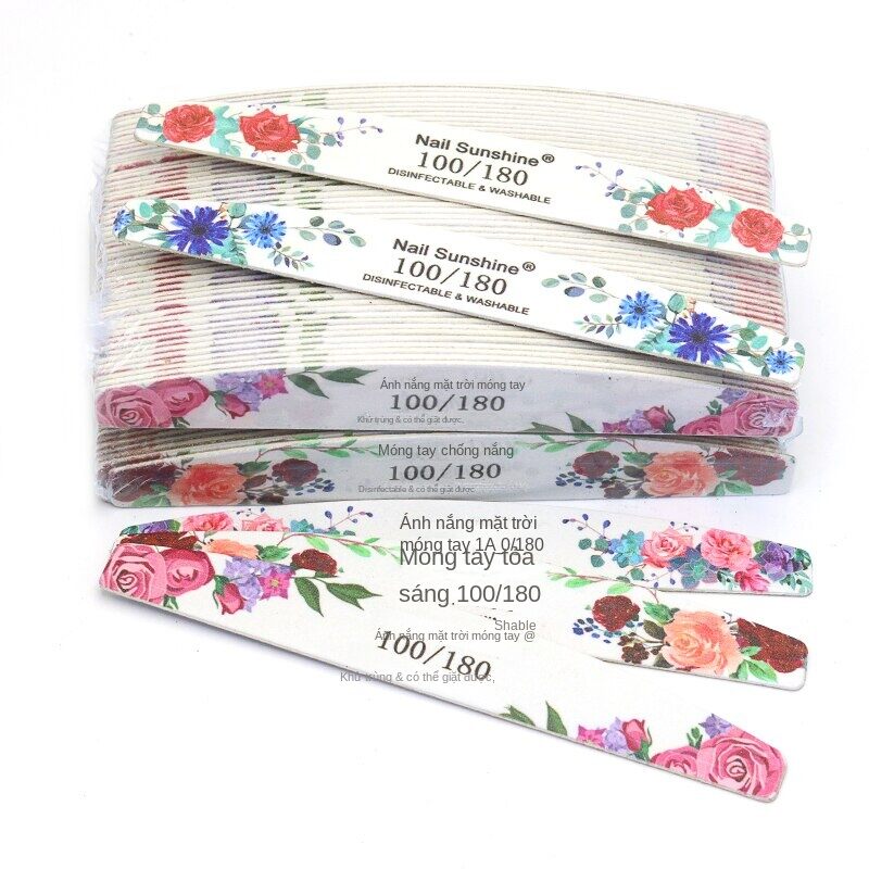Dũa Móng Tay 2 Mặt Dùng Một Lần Rose Wood (50pcs)