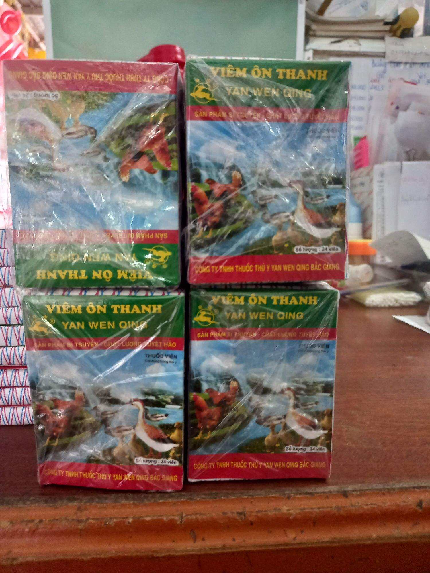 10 Hộp Viêm Ôn Thanh Dùng Cho Gà, Chim,Hộp 24 Viên