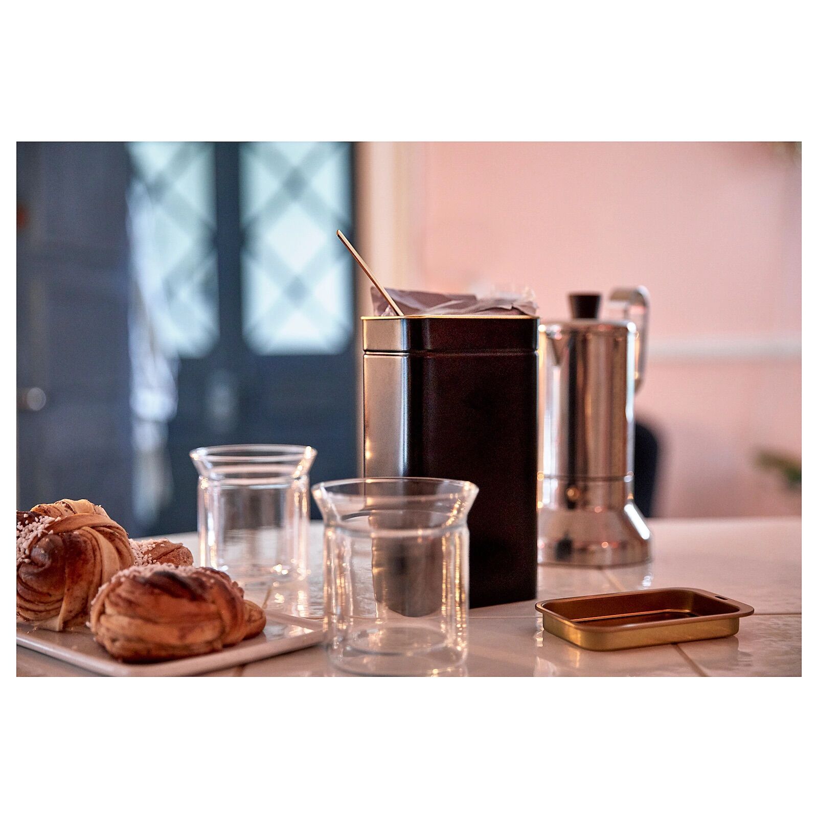 Hộp đựng trà, cafe 1l IKEA