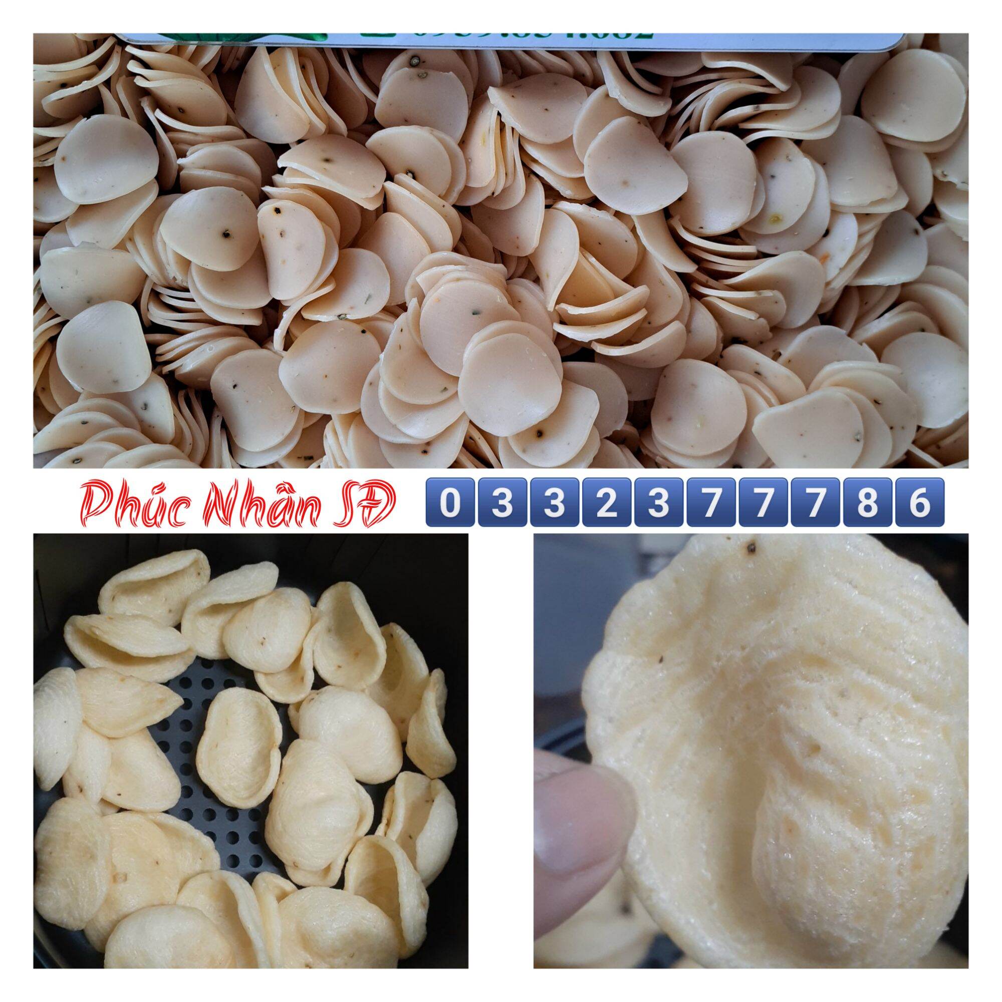 1kg bánh phồng tôm sa đéc - tiêu hành ớt.