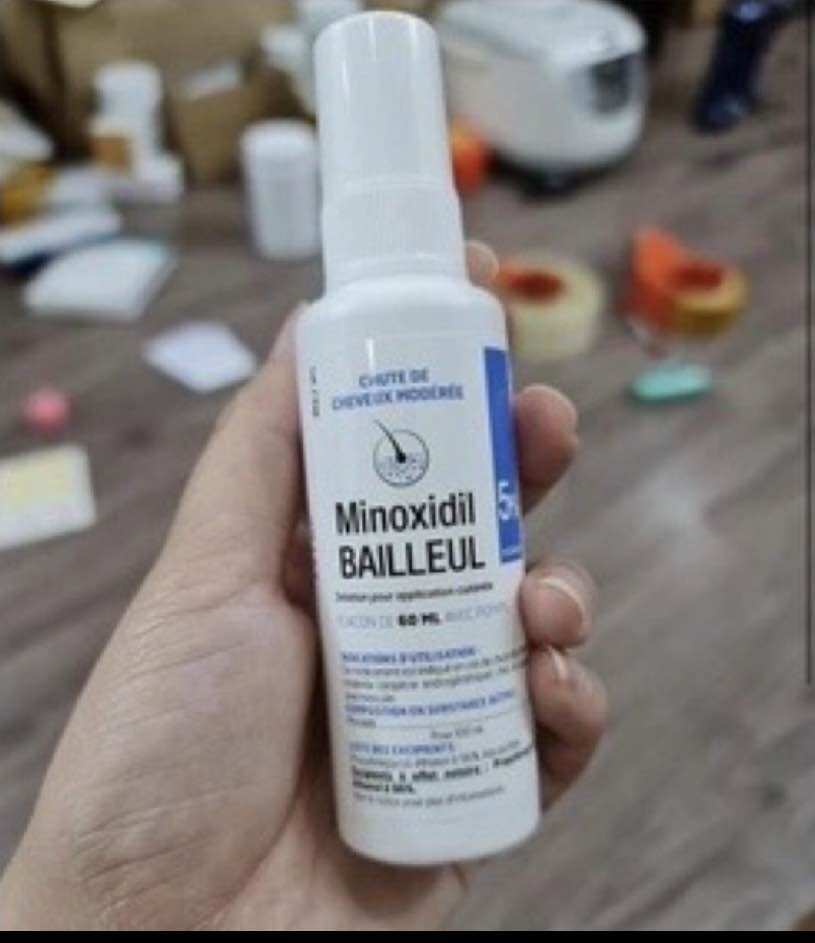 Xịt ngăn rụng và kích thích mọc tóc minoxidil bailleul