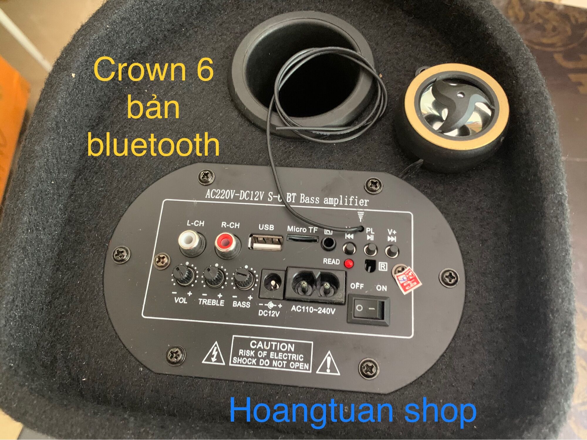 Crown 6 tròn tích hợp bluetooth