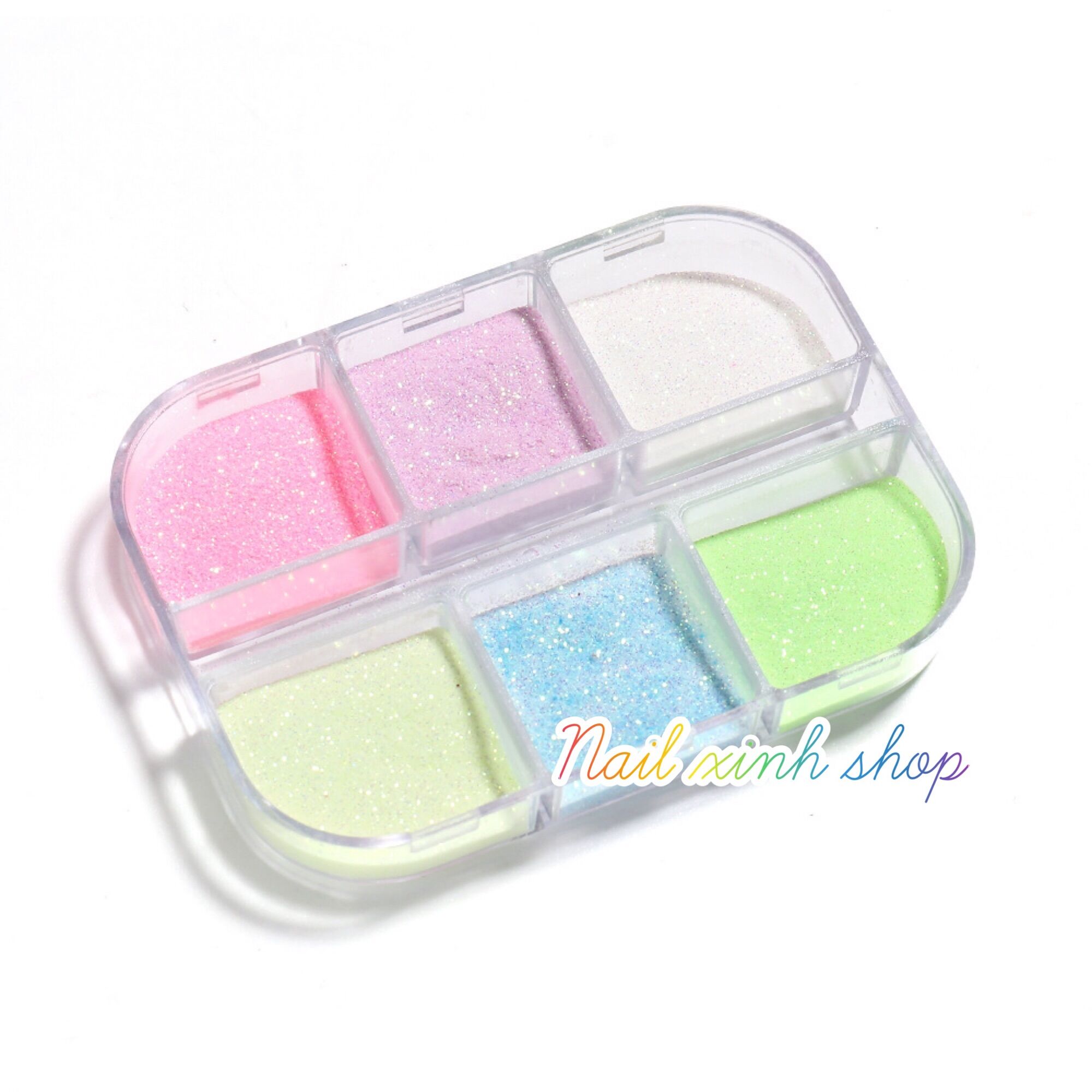 [Mới] Set bột dạ quang neon trang trí móng phát sáng