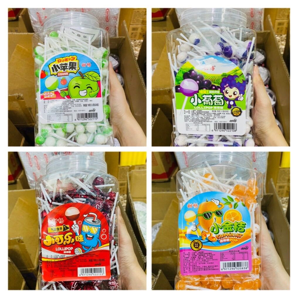 Combo 10 cây kẹo mút mini vị trái cây cho bé