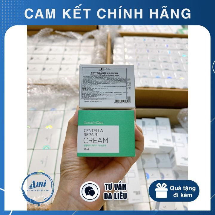 Kem dưỡng cấp ẩm phục hồi da Goodndoc Centella Cream