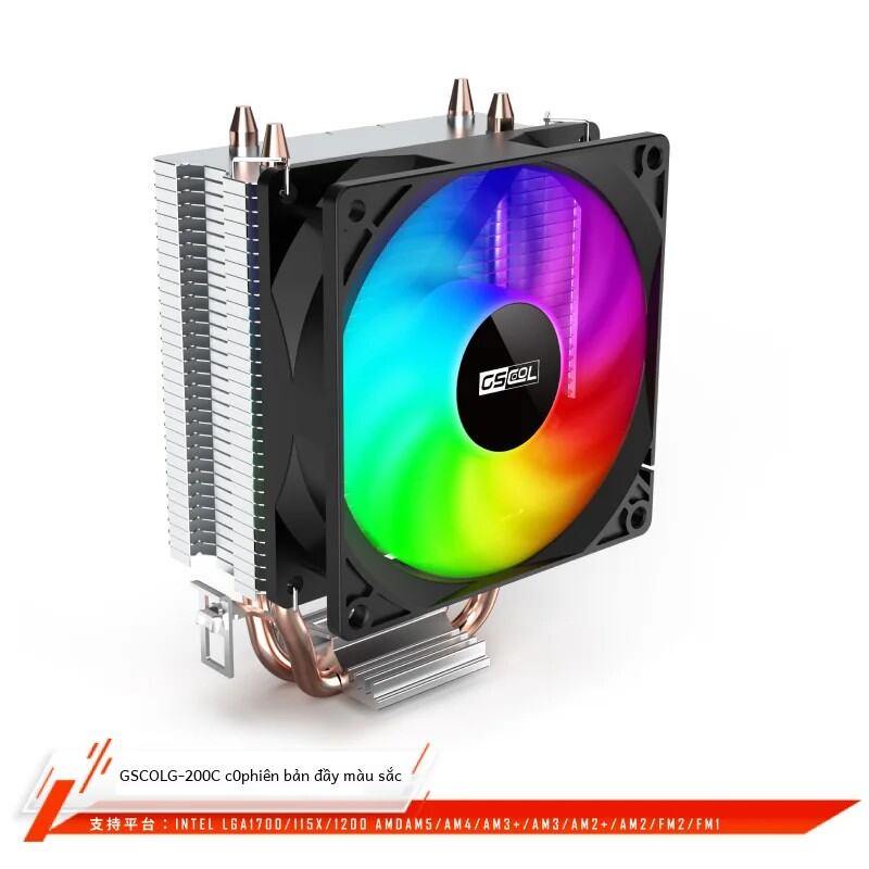 Bộ Làm Mát CPU GSCOOL G-200 Quạt 90mm Bộ Tản Nhiệt Làm Mát Bằng Không Khí Với 2 Ống Dẫn Nhiệt Cho LGA115x 1700 1200 AMD AM5 AM4 - Quạt CPU Loại Tháp