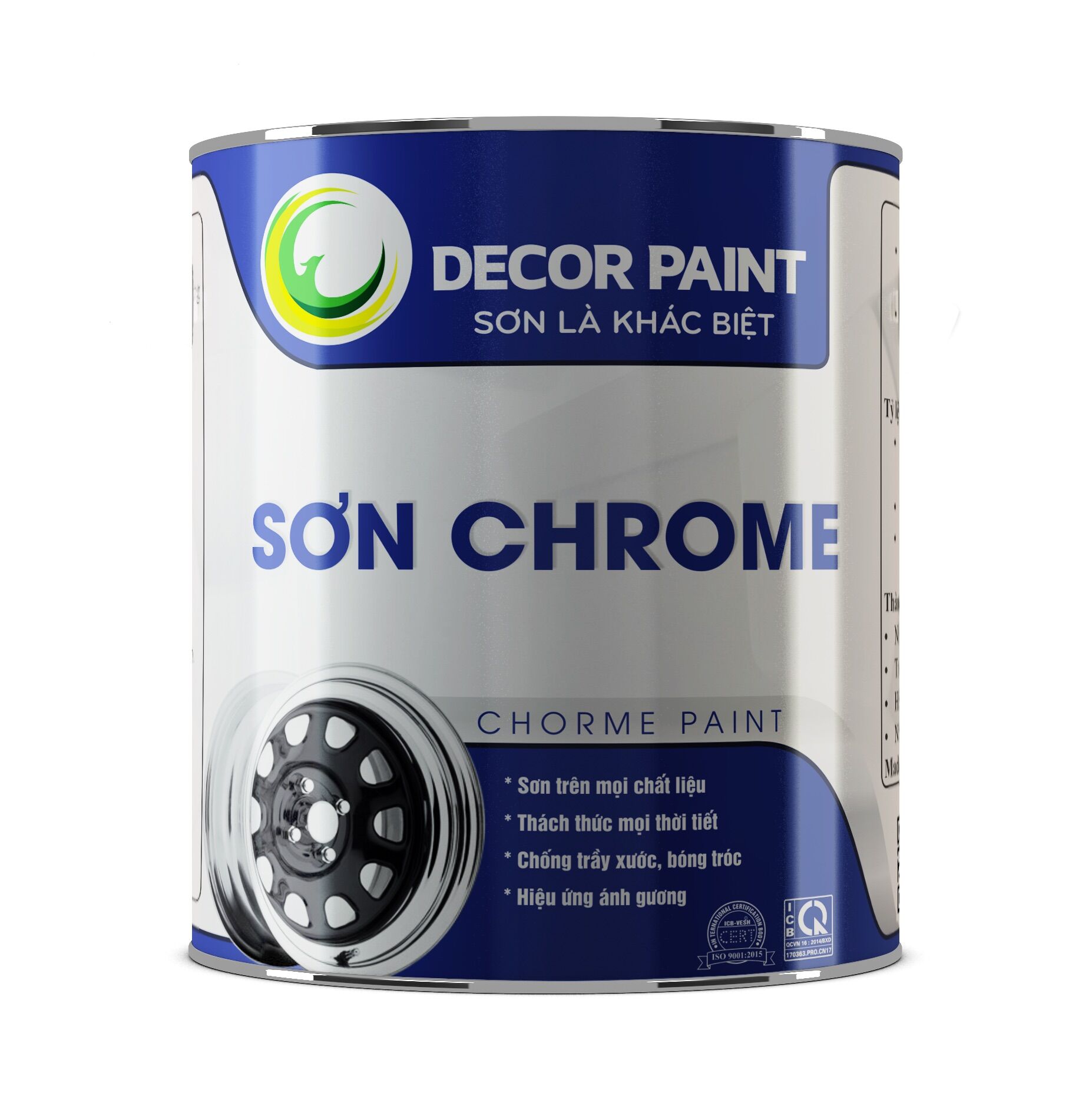 Sơn Crom Ánh Gương Decor Paint - Sơn trên mọi chất liệu