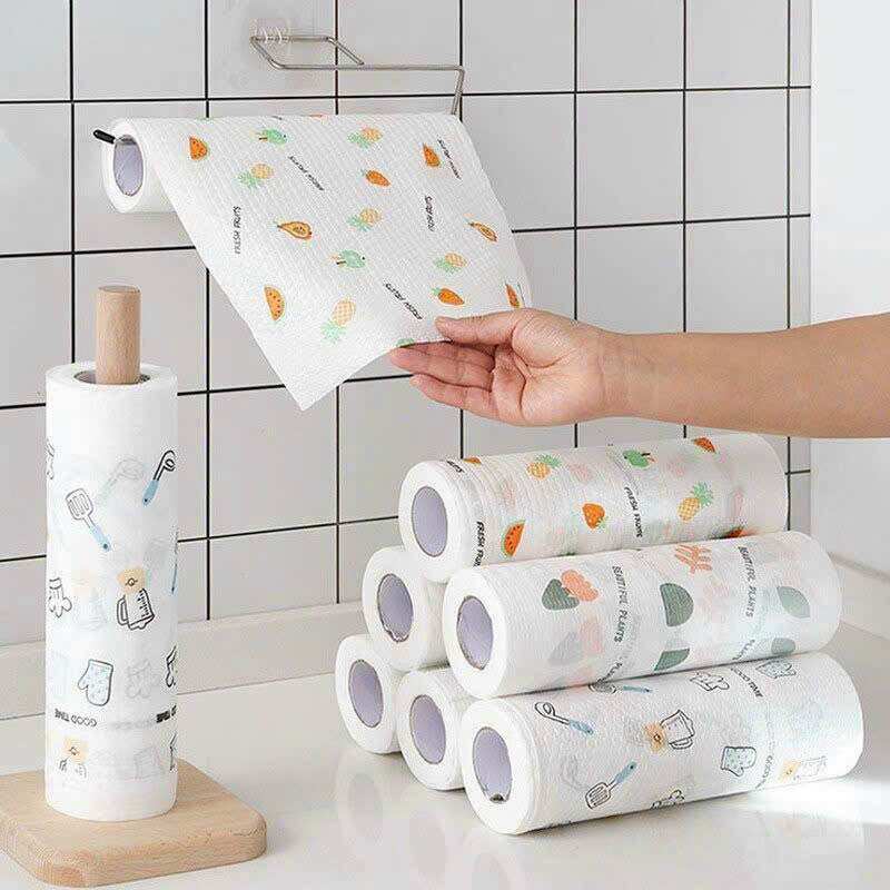 Giấy lau đa năng cuộn 50 tờ