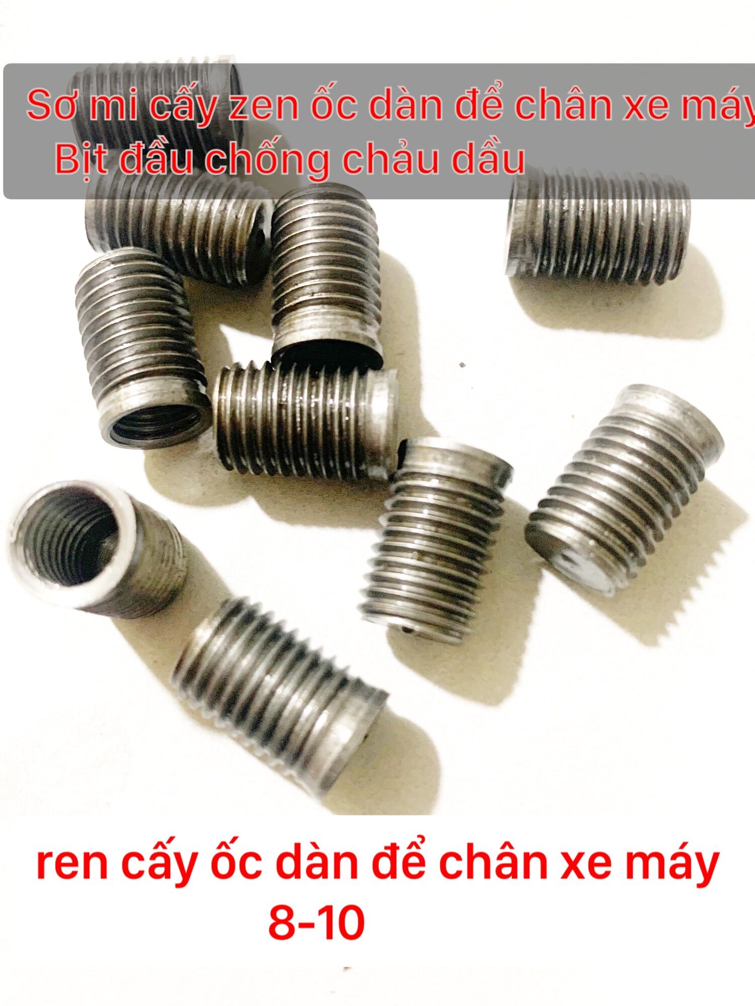 10 sơ mi cấy ren dàn để chân xe máy