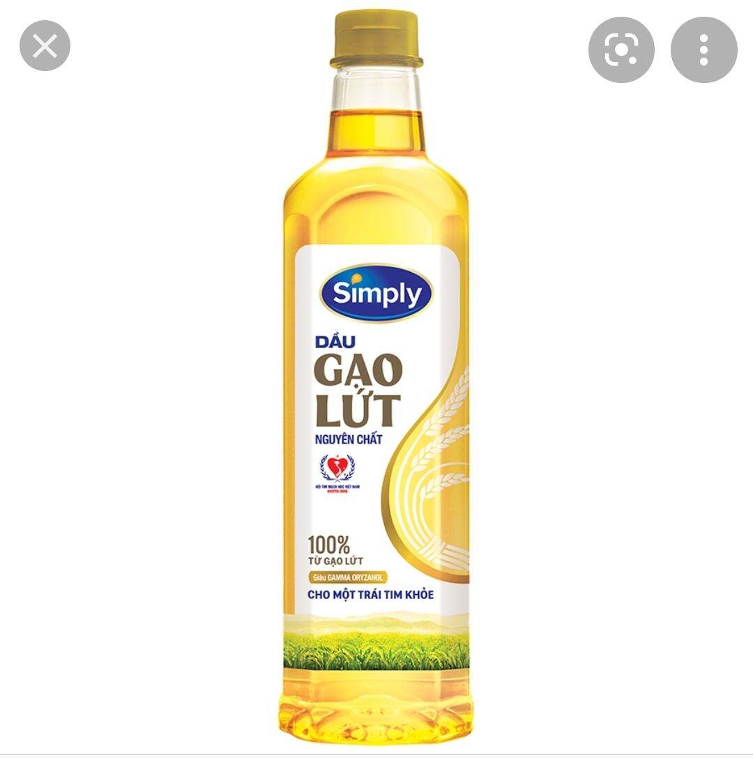 Dầu Gạo Lứt Cao Cấp Simply 1L