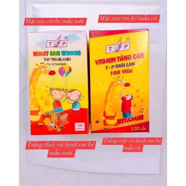 Vitamin Tăng Cân TP Thái Lan( mẫu cũ)