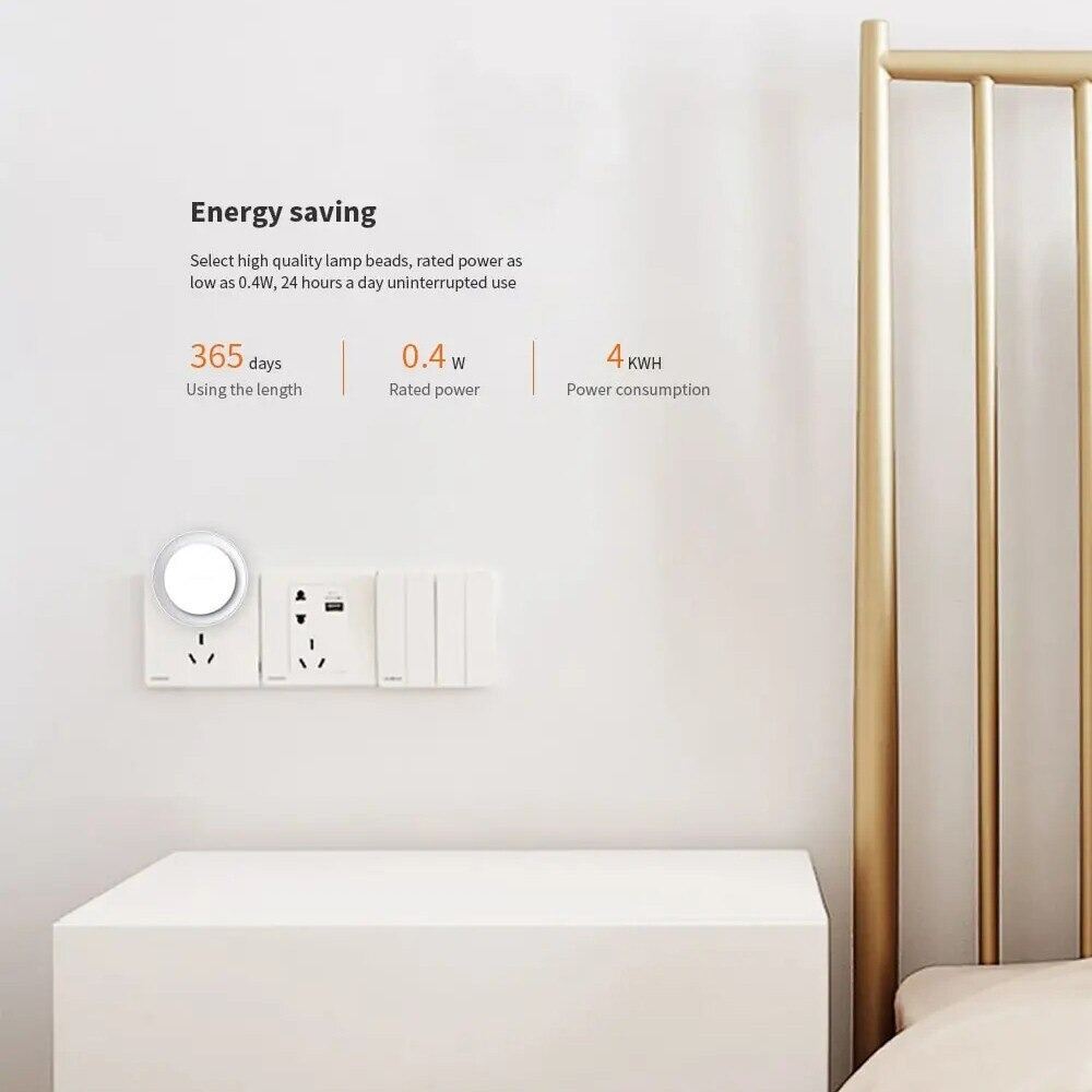 Đèn cảm ứng Yeelight Light Sensor Plug-in LED Night Light Ánh sáng dịu nhẹ tự động sáng khi trời tối