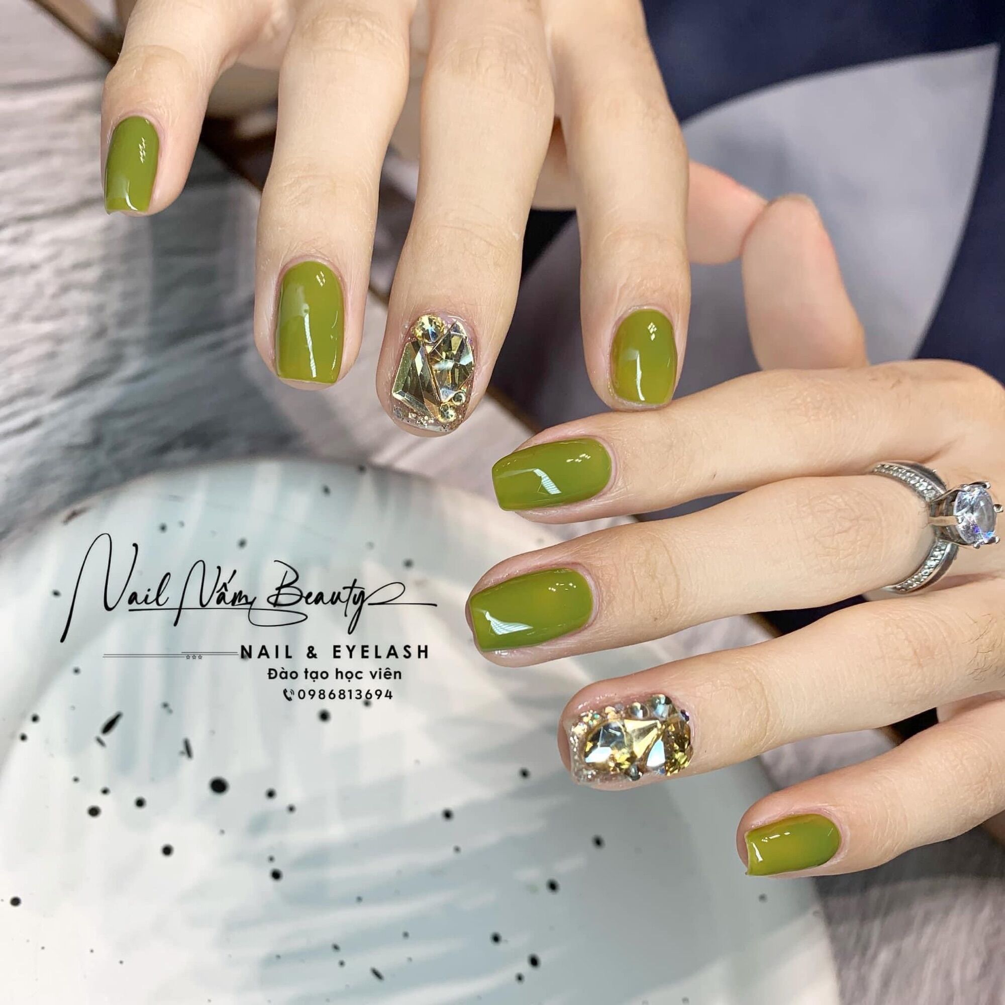 Sơn gel hót màu xanh mới
