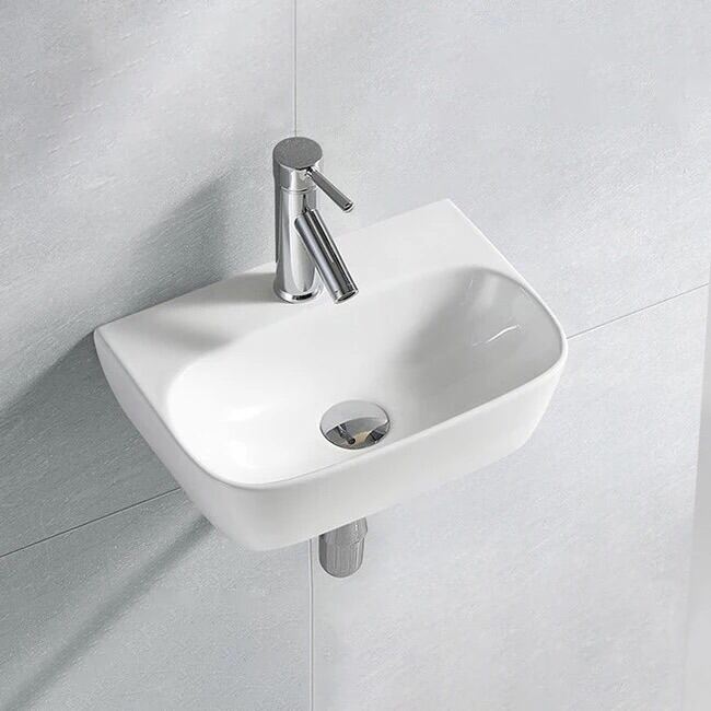 Lavabo mini treo tường nhập khẩu kt 420x290mm