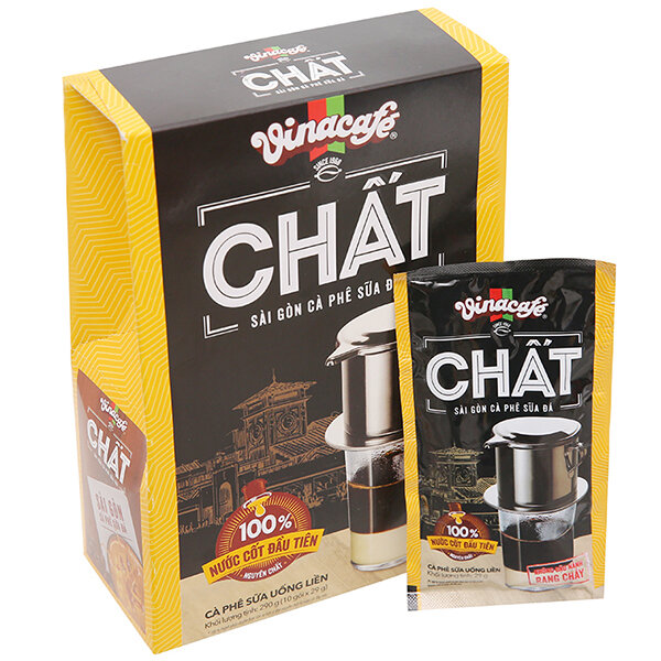 Cà phê sữa chất thơm ngon đậm vị vinacafe date mới