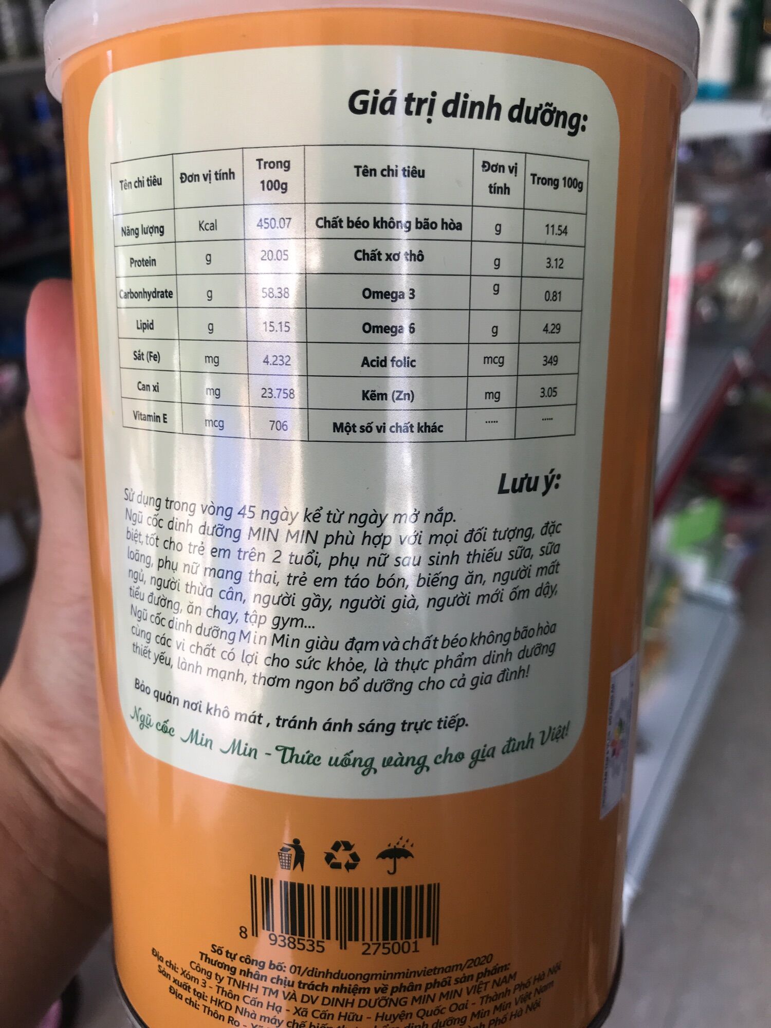 Ngũ cốc dinh dưỡng minmin
