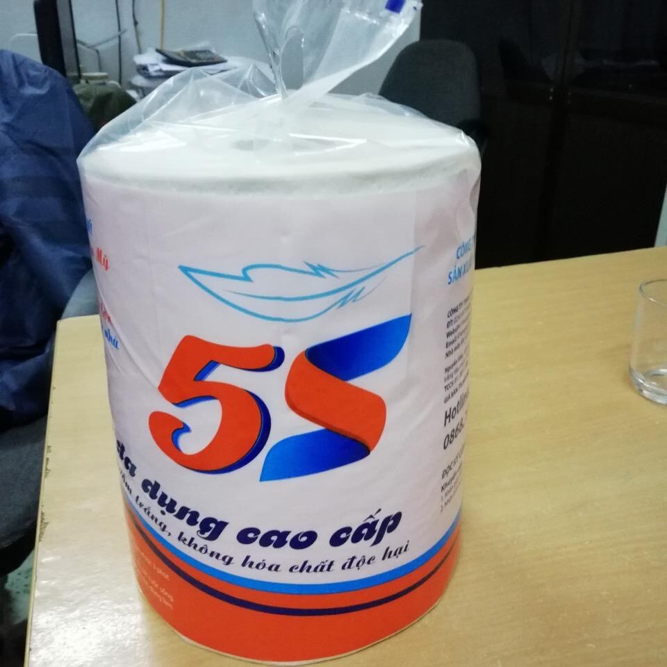 Giấy lau bếp 1kg/cuộn, Giấy lau đa năng, khăn lau đa năng