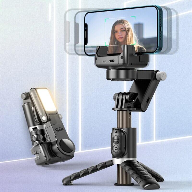 Xoay 360 Sau Chế Độ Chụp Nhôm Gimbal Ổn Định Gậy Chụp Hình Selfie Stick Tripod Cho Điện Thoại Thông Minh iPhone Chụp Ảnh Trực Tiếp Bluetooth Tương Thích