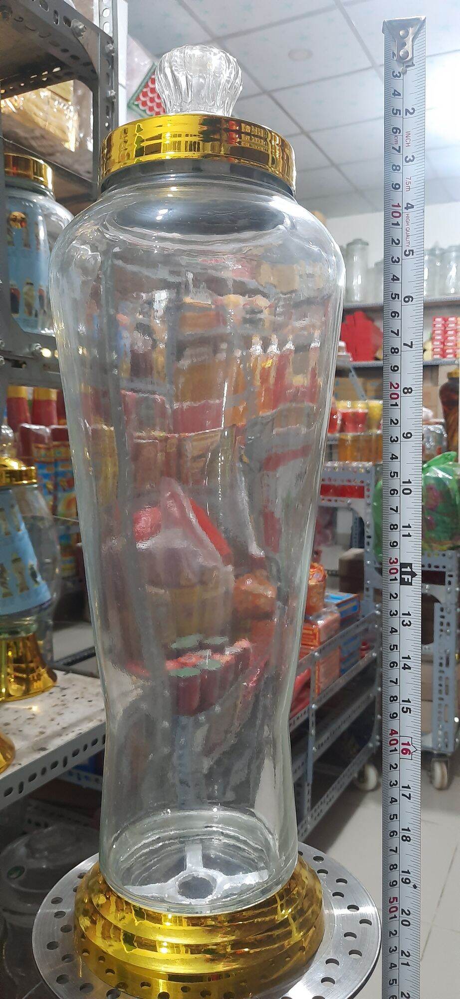 Bình ngâm nắp vàng 5lit