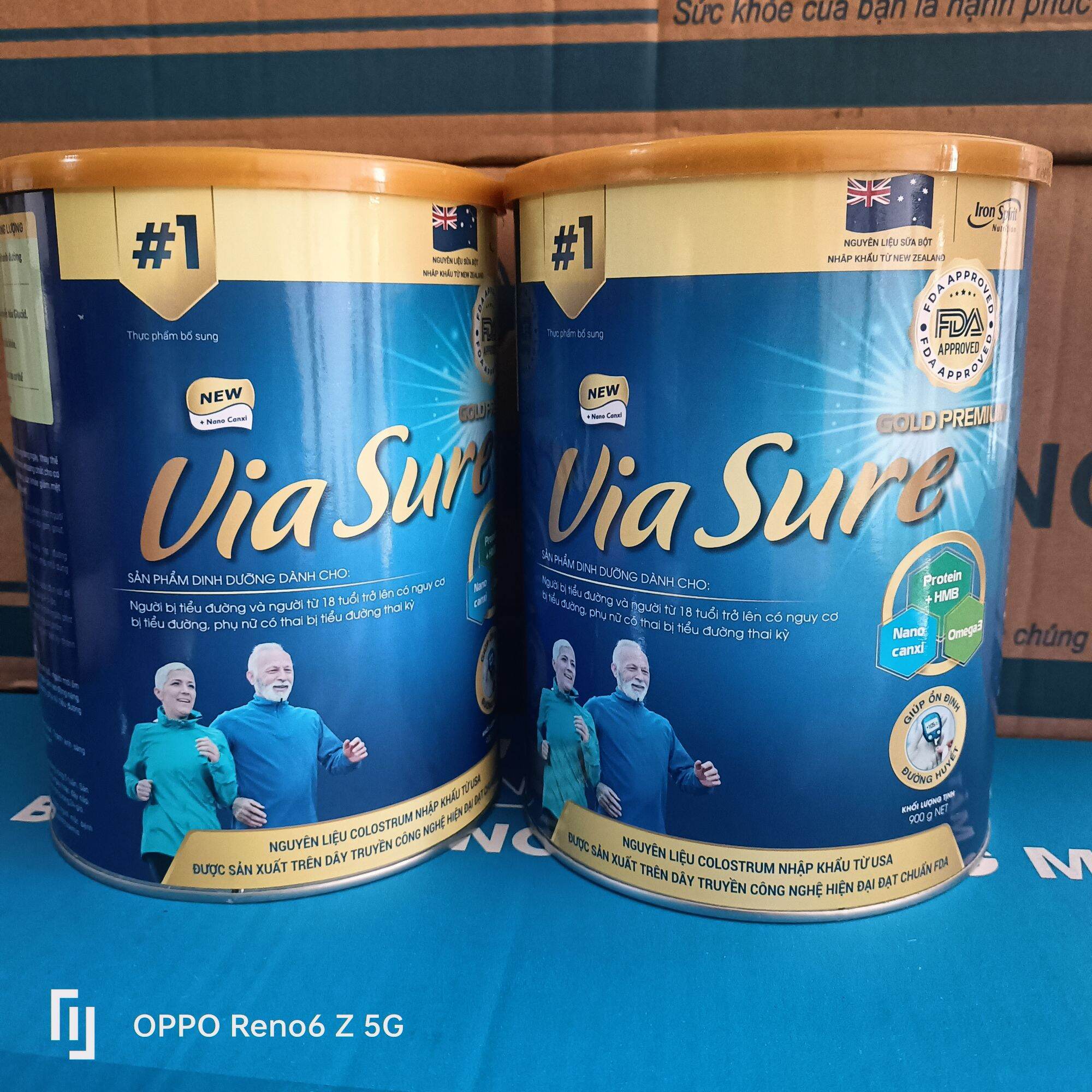 (Mẫu Mới) Sữa Bột Via Sure 900g dành cho người tiểu đường