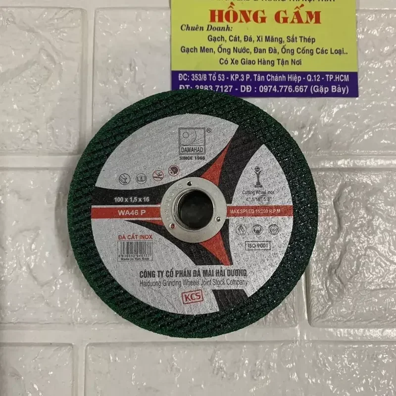 Đá cắt sắt HẢI DƯƠNG 100mm, 150mm - Hàng công ty loại 1.
