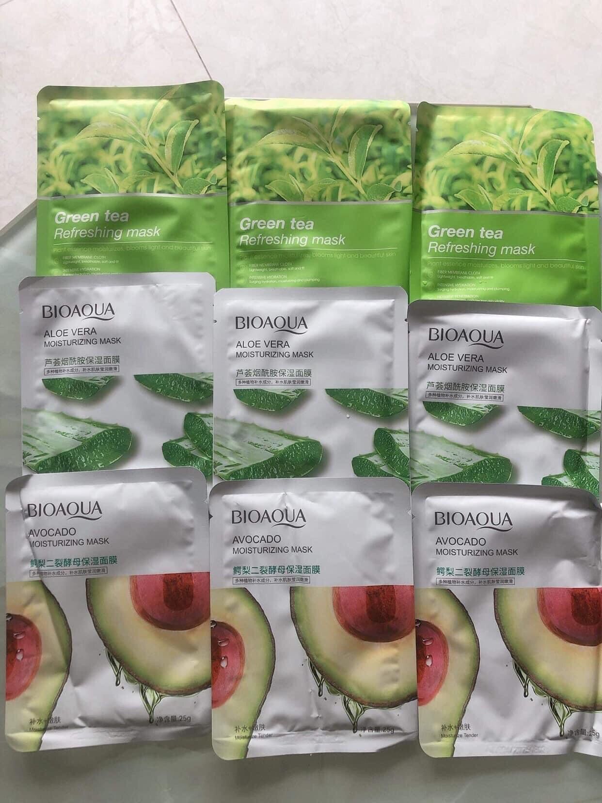 Combo 4 mặt nạ trái cây bioaqua