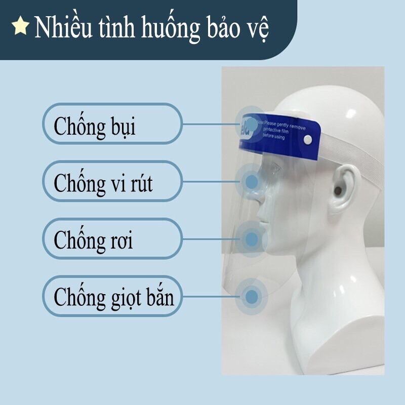 Kính chống giọt bắn, phòng dịch Face Shield