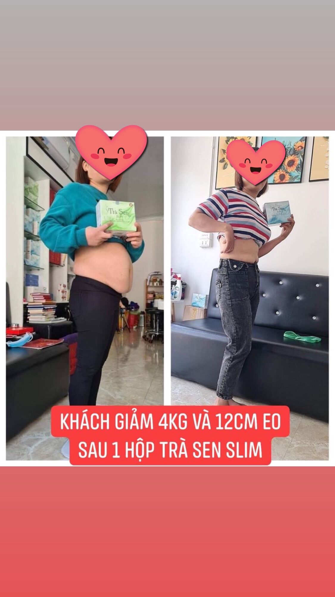 Trà sen slim giảm cân 30 gói