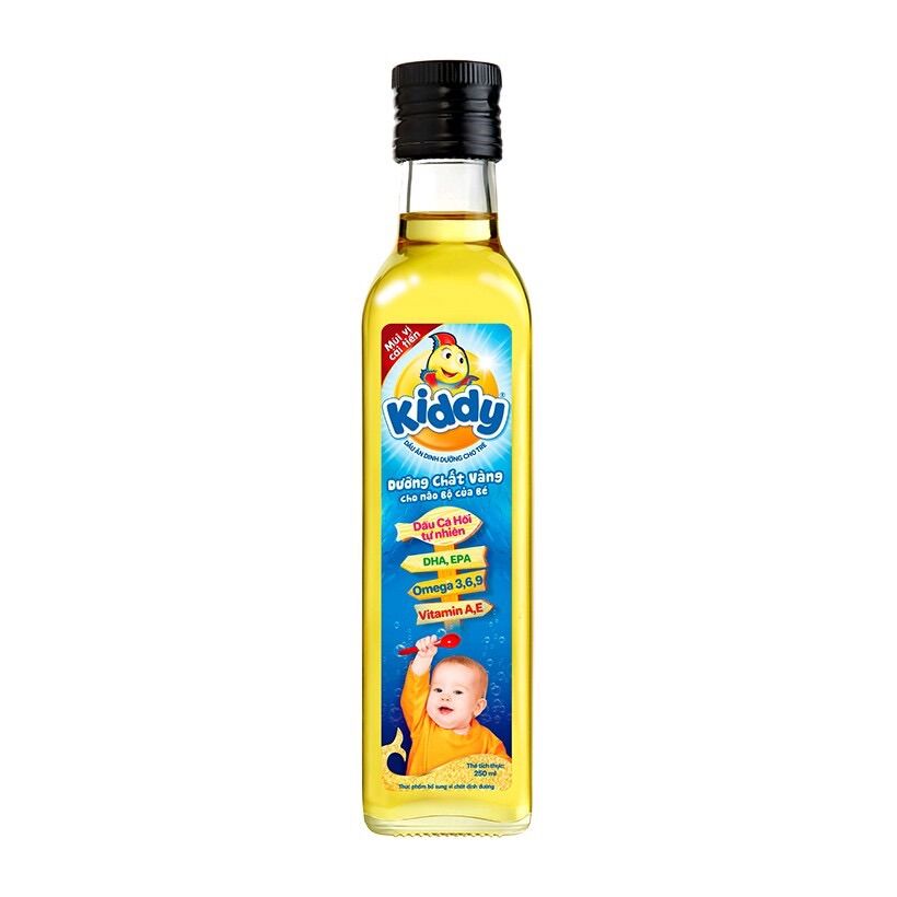Dầu ăn Kiddy cá hồi 250ml(date mới)